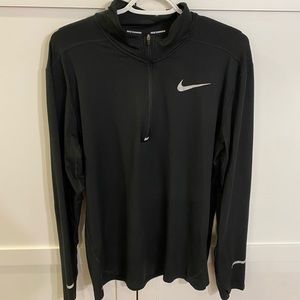 Barely worn Black Nike Quarter Zip size L